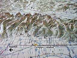 Local Map of The Driggs and Jackson Areas