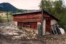 The chicken coup built over a hot pot hole on the Edward Durtschi Sr. farm in Midway.