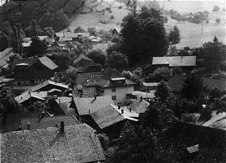 View of the town from the church steeple.